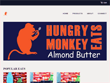 Tablet Screenshot of hungrymonkeyeats.com